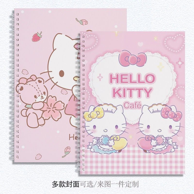 凯蒂猫咪硬壳加厚封面A4素描本定制8k美术生学生儿童绘画本B5空白