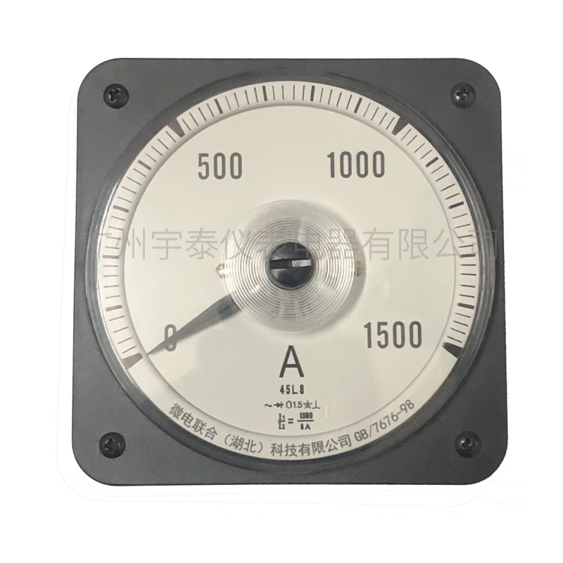 5L8船用表 10/5 交流指针电流表 广角度船用表 张丝 110X110mm