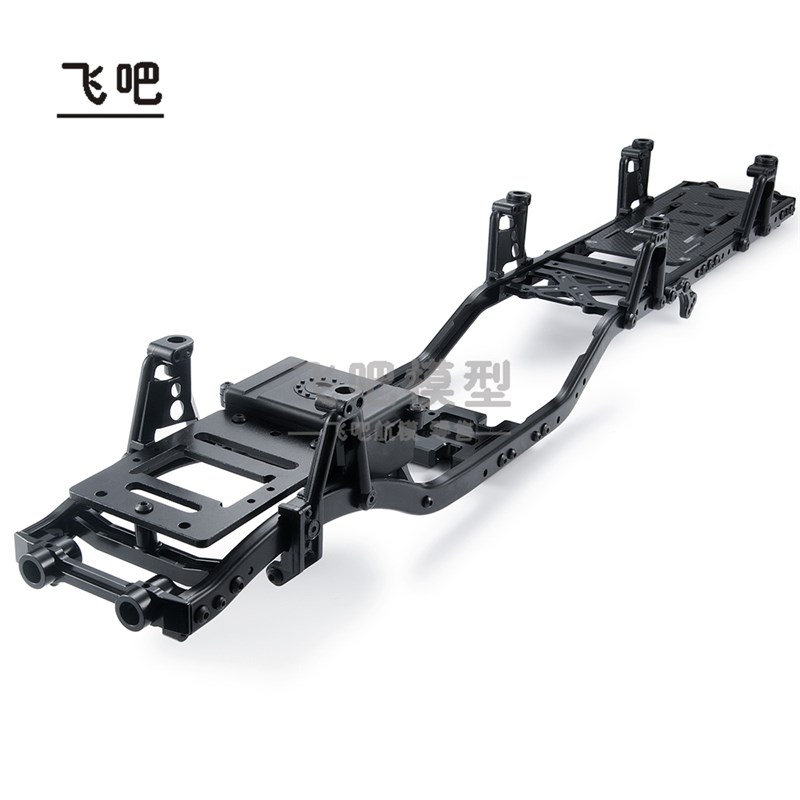SCX10改6X6大梁 车架 全金属车架 前中后车桥 攀爬车架改装大梁