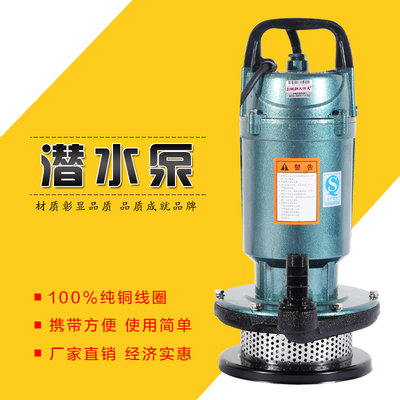 大明龙QDX单相家用抽清水机 潜水电泵 220V井用农用水泵抽水机