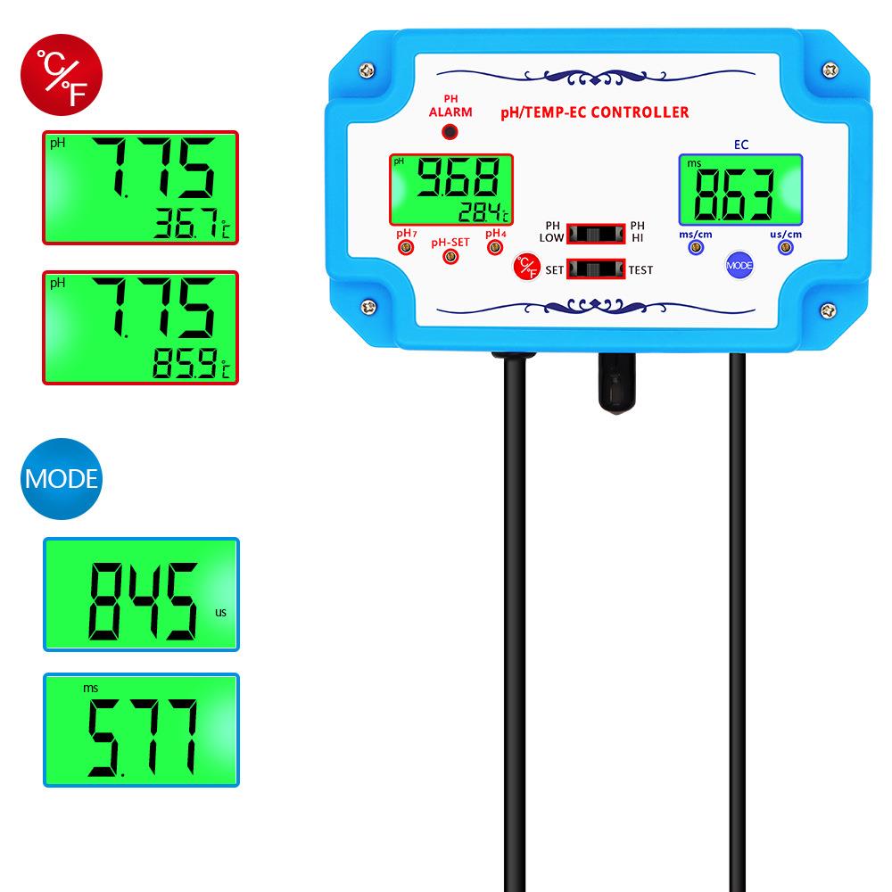 3合1 pH. EC.TEMP仪表EC-2823检测器BNC型探头水质测试仪水质分析
