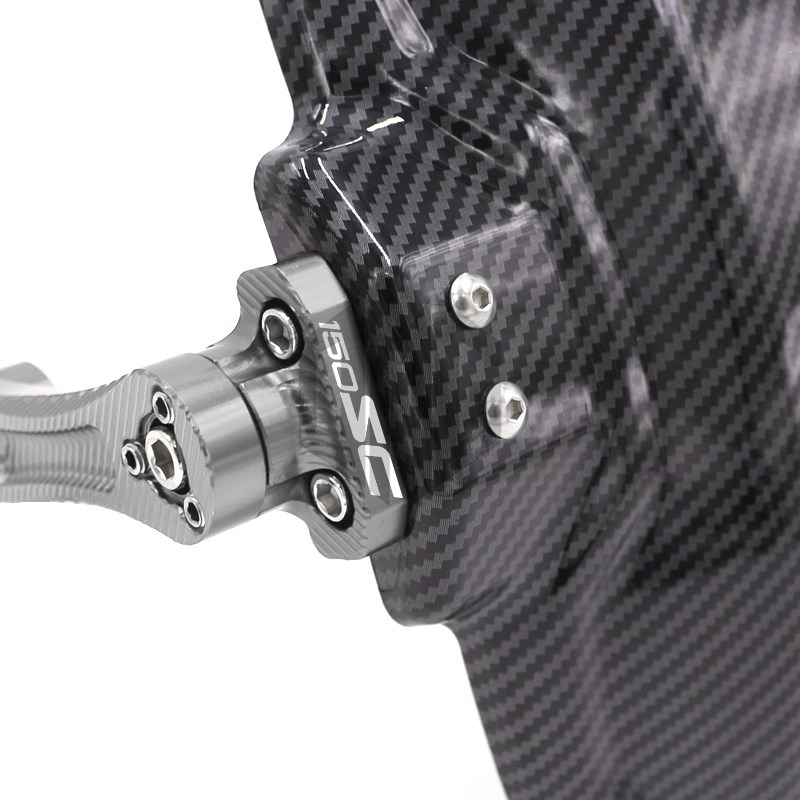 适用春风1SC改装配件后挡泥板碳纤纹可调后盾挡泥皮挡水板沙板