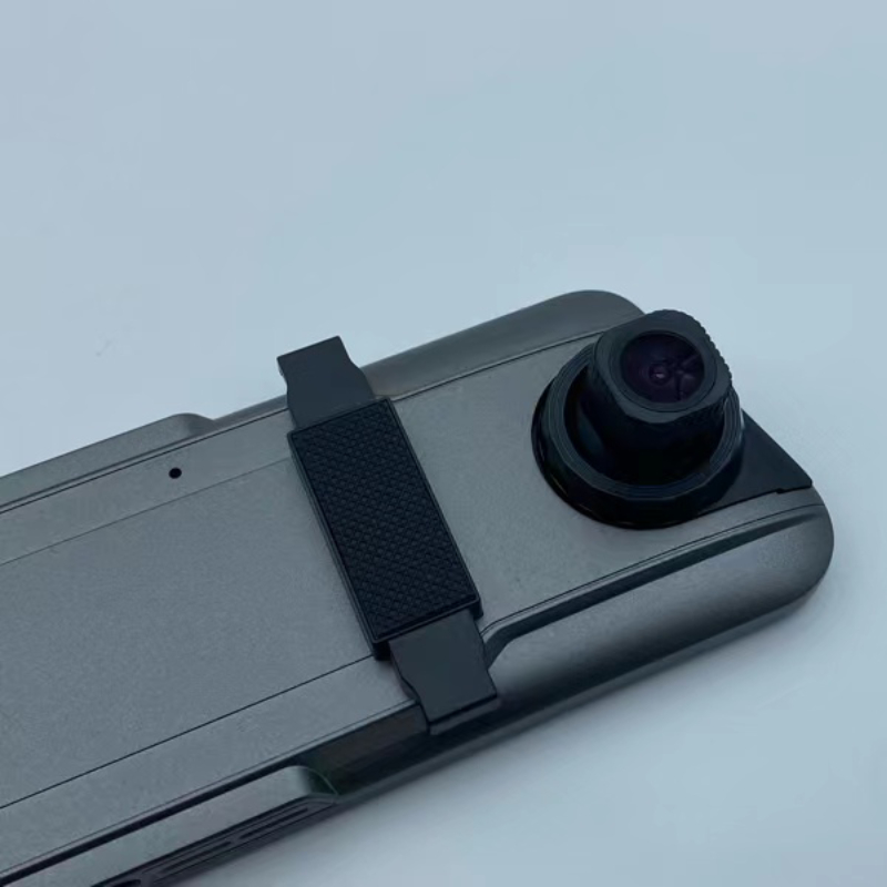 汽车10寸全屏触摸后视镜抬头显示器高清车载二路监控录像带声控款