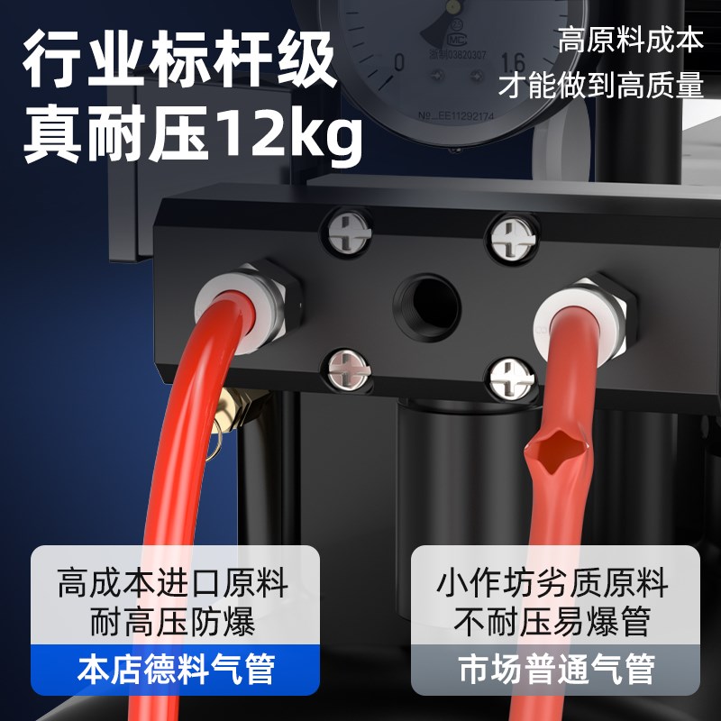 气动PU气管软管空压机气泵高压管防爆压缩/8/10//1/1mm