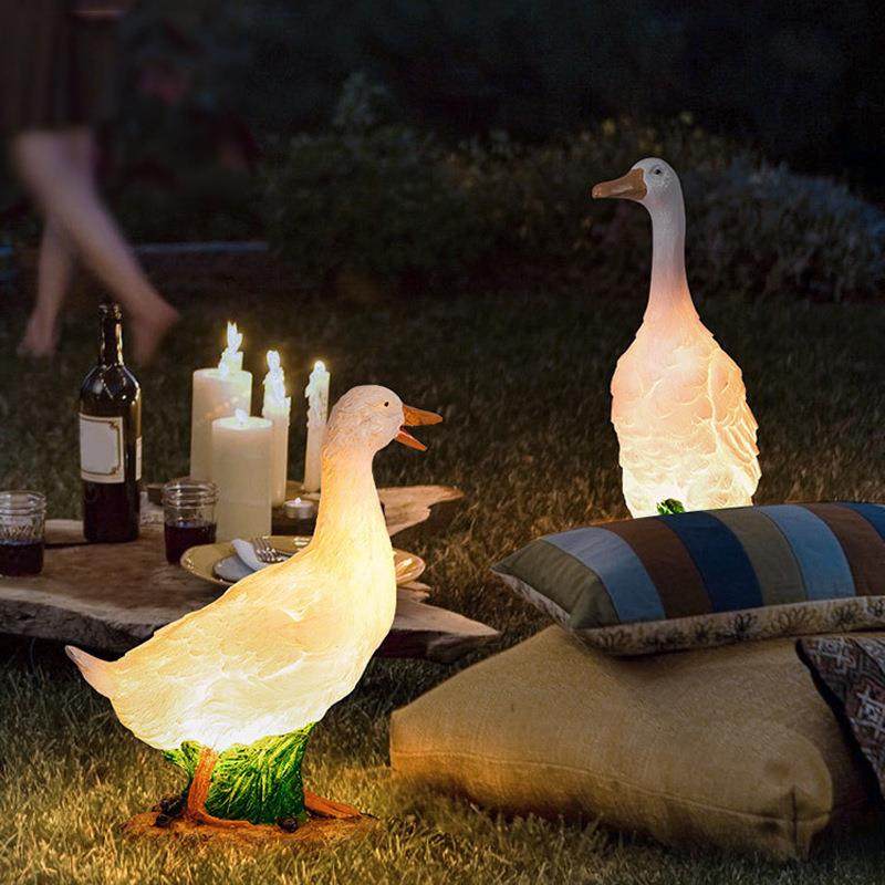 太阳能户外防水景观灯led仿真鸭子灯草坪灯农庄景区发光动物灯