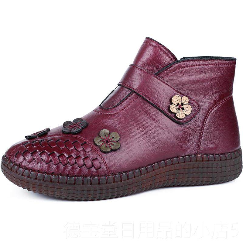 正品冬新款老女北京布鞋牛鞋筋底棉加加绒厚保暖软底防滑中老年妈,女鞋,高帮鞋,淘宝优惠券,粉丝福利购,淘宝优惠卷