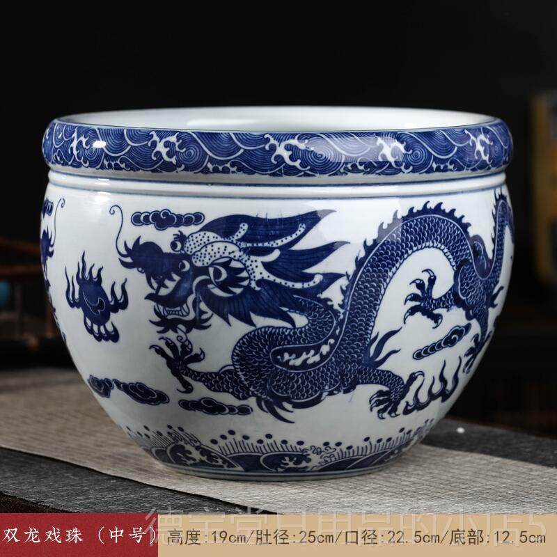 正品景德镇陶瓷青花鱼缸大鱼号养盆荷花乌龟缸碗缸莲睡莲客盆厅金,宠物/宠物食品及用品,桌面缸,淘宝优惠券,粉丝福利购,淘宝优惠卷