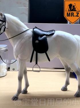 正品MrZ模1/6汉诺威温血马物仿真动型高档m.rz马模型骏马摆件兵人