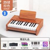 正品 孩儿童初木质小钢琴玩具学电子琴25宝键37键小女孩宝周岁幼儿