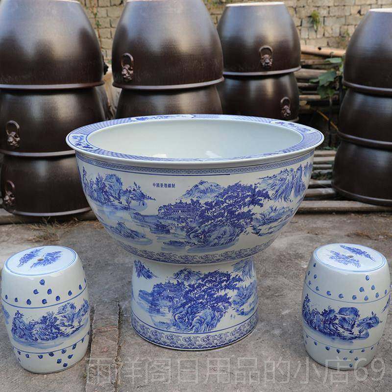 正品景德镇陶瓷鱼缸落睡地立柱式客厅特大吸庭水石盆碗乌龟缸莲莲,宠物/宠物食品及用品,底柜/落地缸,淘宝优惠券,粉丝福利购,淘宝优惠卷