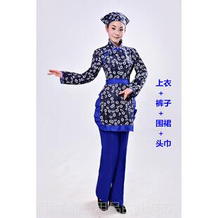 正品阿庆嫂戏剧铁梅村姑表演服装农村抗服战民兵团李子奶女奶小品