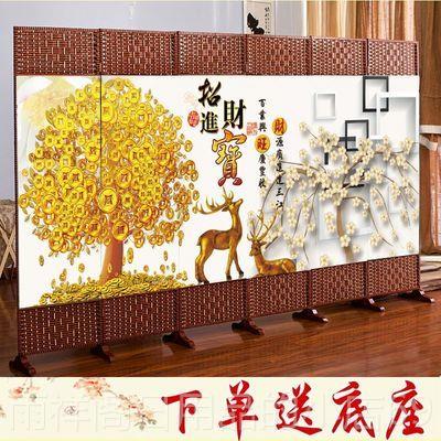 正品饭店饭风厅包平间屏风隔断墙办式公遮挡简约现代折叠移动布艺