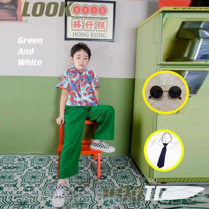 正品儿香港风格覆古蹈8090组年代舞表演服童装男孩和女孩t台工作