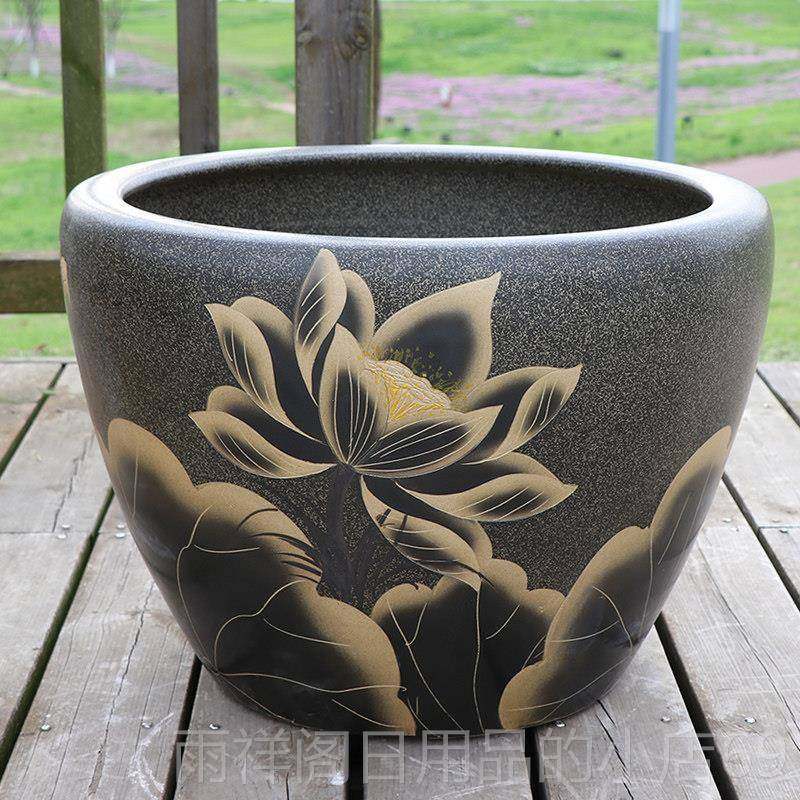 正品景德镇陶瓷鱼缸缸水养金鱼缸阳台睡莲荷花缸室大外院庭陶瓷种,宠物/宠物食品及用品,桌面缸,淘宝优惠券,粉丝福利购,淘宝优惠卷