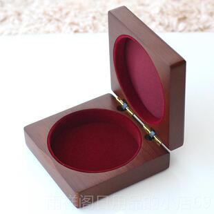 正品木桃实木胡玉器包装盒手錬盒和田礼玉手镯首饰盒送盒翡翠玉镯