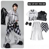 正品 街舞儿童潮服嘻哈男童酷女演帅出炸街套装 童爵士舞走秀表演服