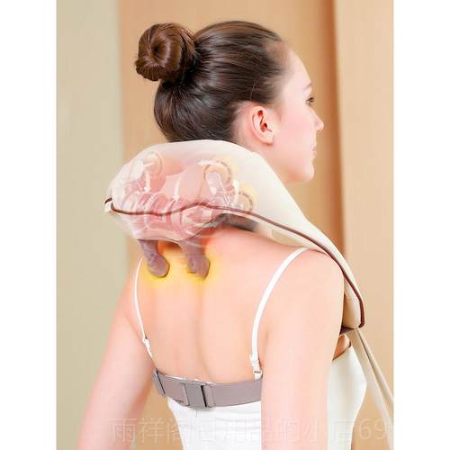 正品颈椎按摩器肩方摩颈腰背颈肩斜肌颈部按器颈部按摩巾