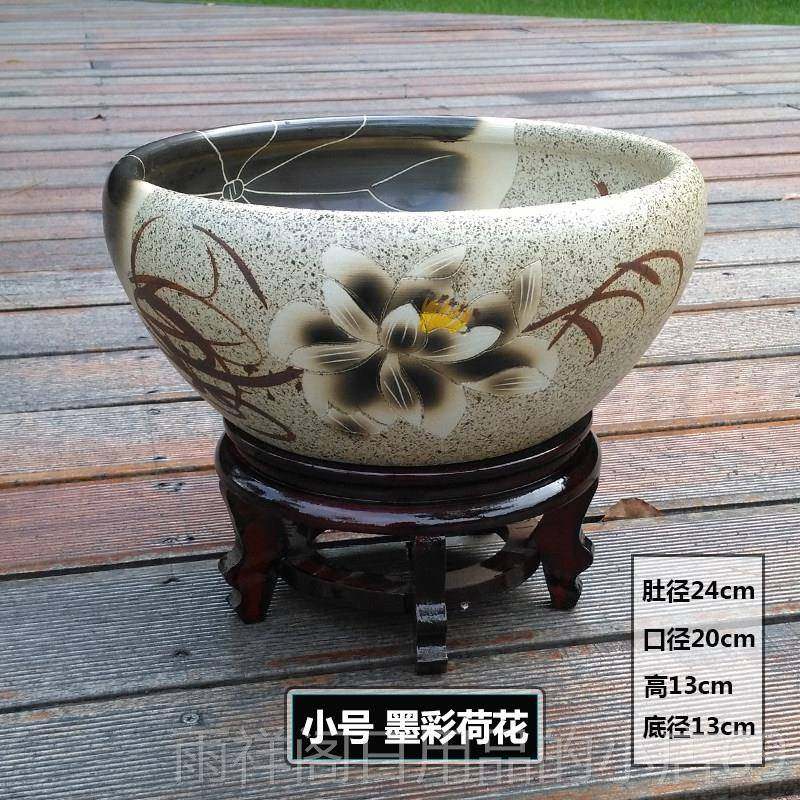 正品陶瓷缸现代装饰鱼摆件冷水缸睡莲荷花装盆精搭配碗莲鱼花缸风,宠物/宠物食品及用品,桌面缸,淘宝优惠券,粉丝福利购,淘宝优惠卷