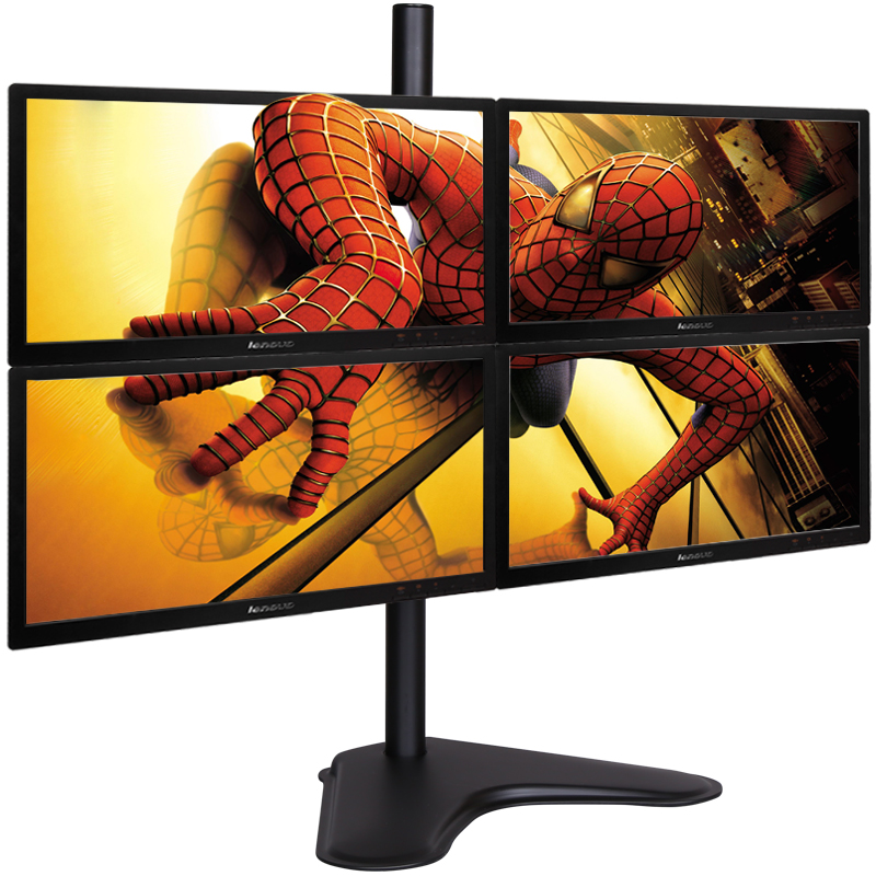 通用加固-27-32寸旋转折叠液晶显示器底座电脑2/多屏桌面支架