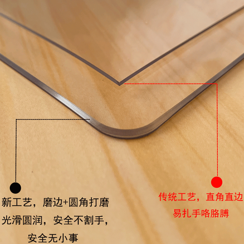 无味桌面软塑料玻璃餐桌垫防烫防油免洗防水茶几桌布pvc胶垫加厚