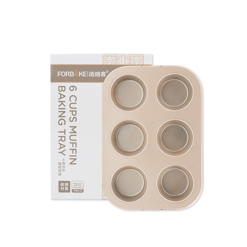 法焙客 鸡蛋糕模具连 麦芬不粘烤盘连9连 蛋月烧 烘焙马芬蛋糕