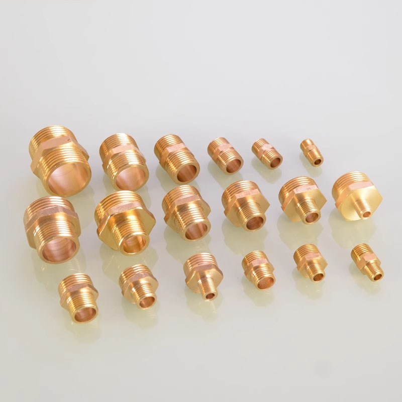 DN15铜外丝直接外丝对丝接头1分2分3分分分1寸加厚黄铜配件