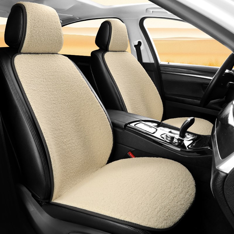汽车坐垫冬季毛绒单片座椅车载座垫子后排短毛绒冬天通用车内座套