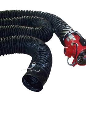 Hr 黑色PVC材质8-24寸阻燃抗静电防爆通风管强抗压伸缩防爆防静电