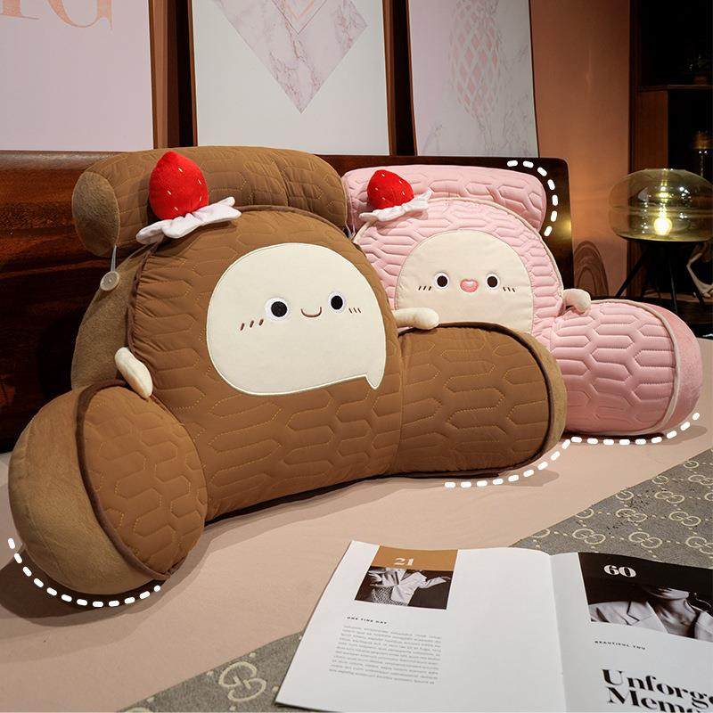 床头靠垫大靠背夏季乳胶冰丝榻榻米护腰枕头靠枕床上床头靠可拆洗