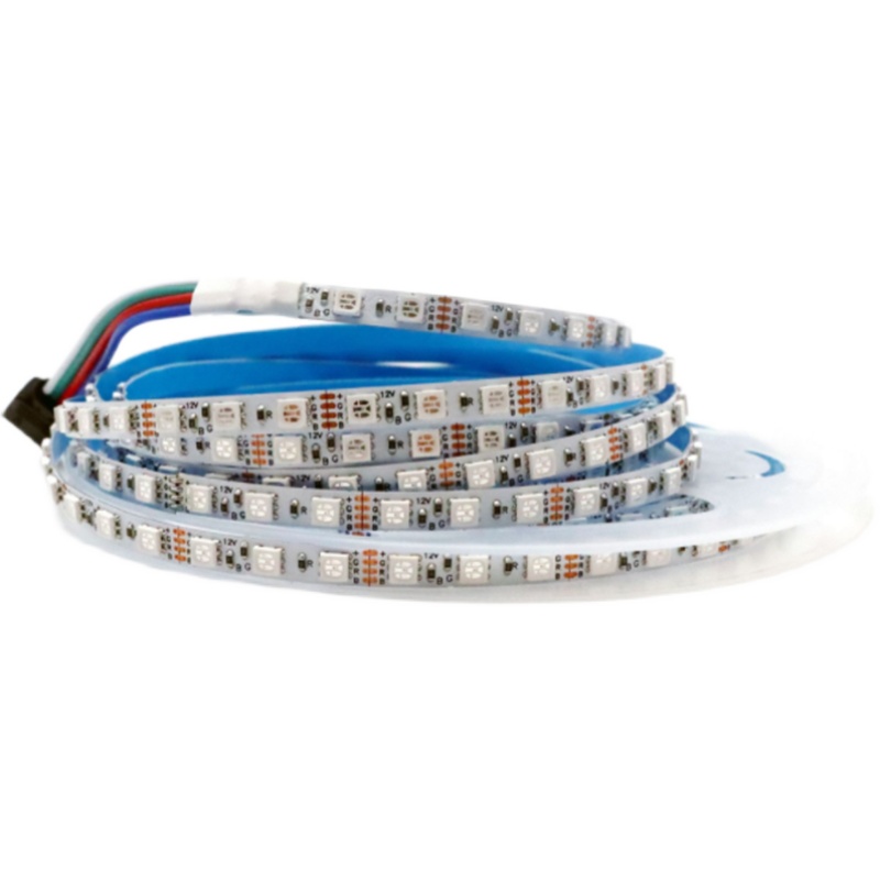 LED灯带窄版5MM宽RGB七彩2V软灯条8MM0灯V呼吸爆闪5毫米