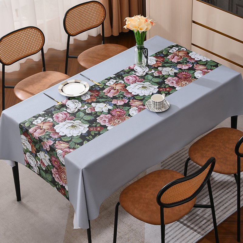 桌布免洗防油防水防烫餐桌pvc茶几桌布塑料饭桌布艺高端2023新款