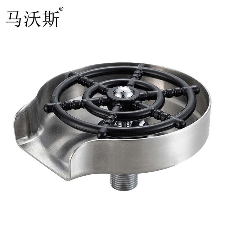 马沃斯洗杯器不锈钢自动按压冲洗器P-C0B不锈钢洗杯器 CM头