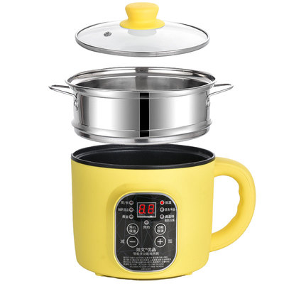 宿舍锅学生锅泡面单人智能电锅寝室小功率多功能上蒸下煮一体热饭