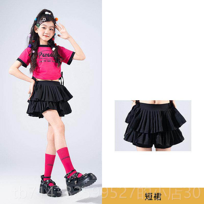 高档儿童表鼓演服爵士舞服装女童多演巴胺幼儿街酷舞出潮服架子炫