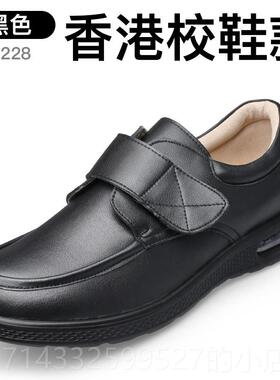 高档男童皮鞋黑色伦真软底春秋英夏季皮学生款演出鞋小男孩儿童表