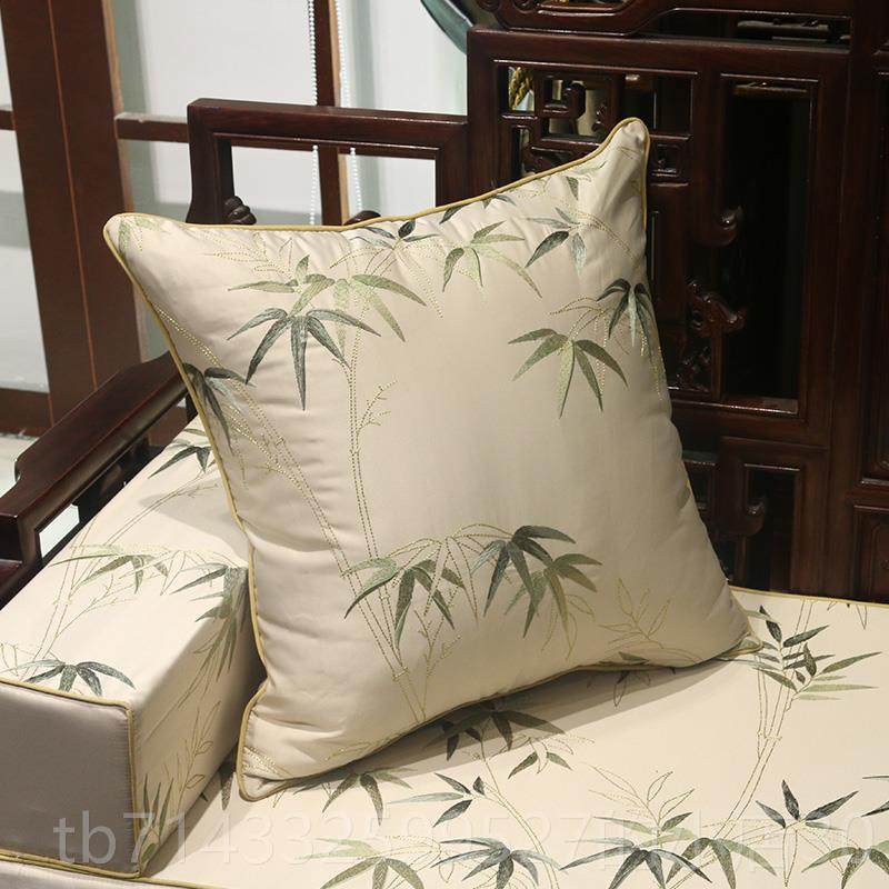 高档中式圈椅罩防滑红沙发垫实木木汉床坐垫家具椅垫加厚海绵套定