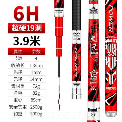 高档日进口碳布19调超轻超硬28调高碳素鲤本鱼竿竿鲫鱼手杆合综台