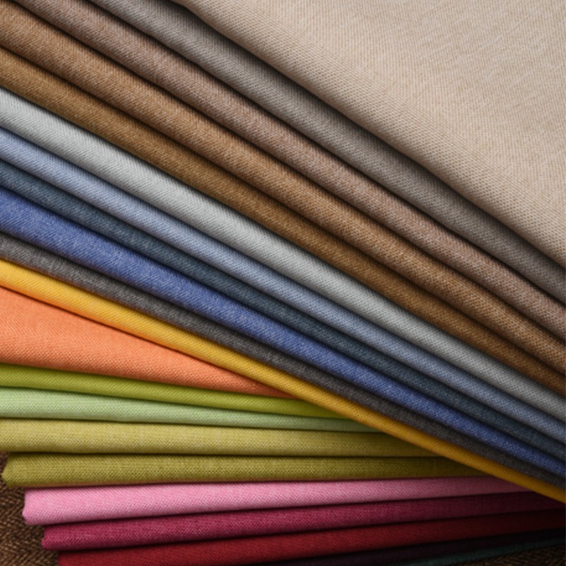 加工沙发棉麻加厚坐垫亚麻餐椅桌布素色沙发笠卡座折叠床罩