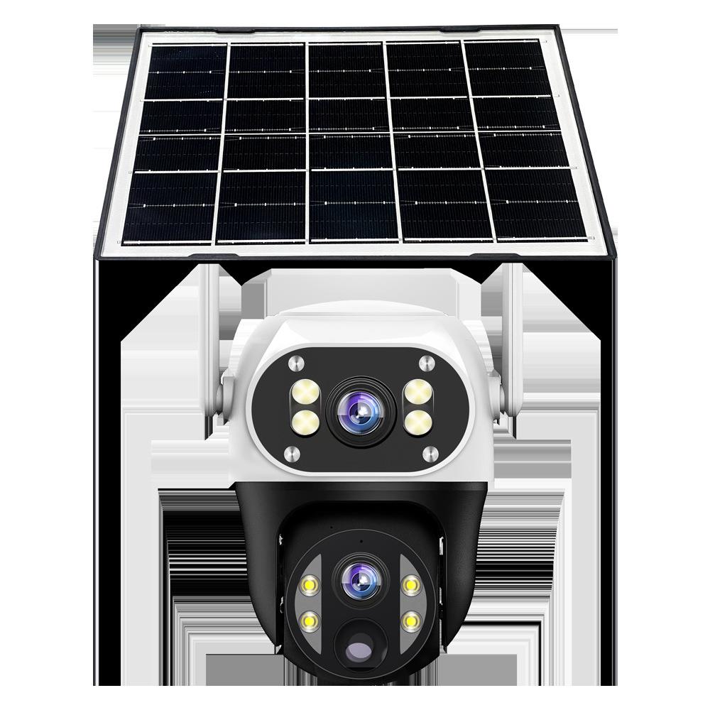 4G太阳能摄像头wifi监控摄像机低功耗夜视全景