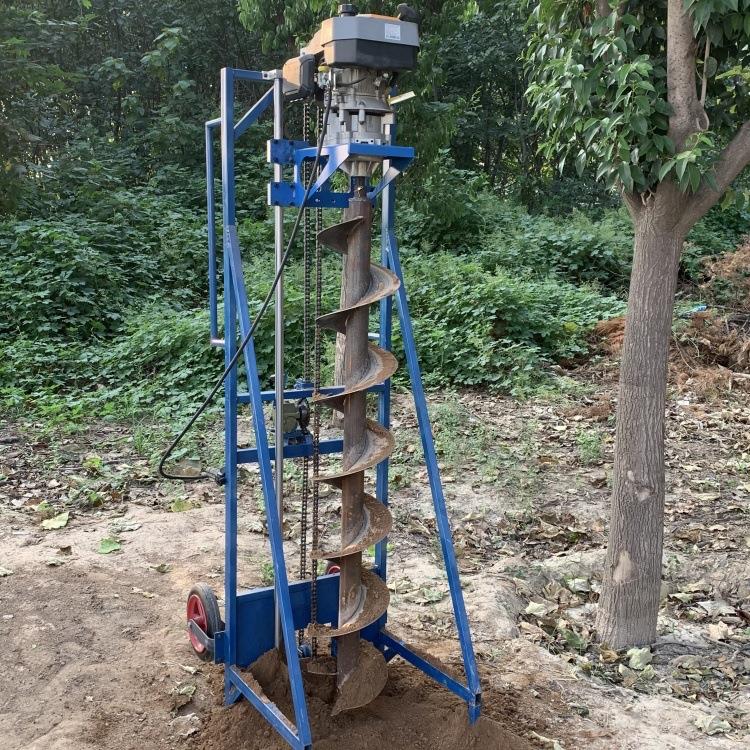 汽油管桩孔清泥机电动预制桩芯掏泥取土工具支架版管桩掏土机