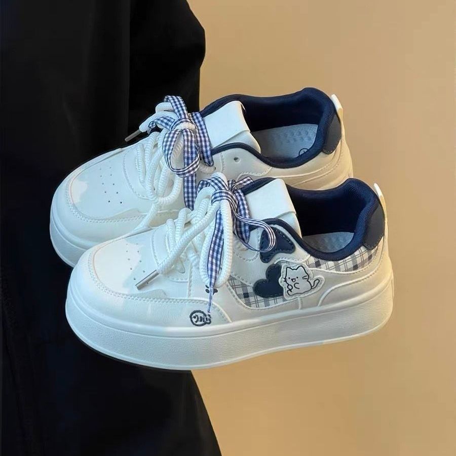 2026春夏厚底Vibe小白鞋轻便女鞋