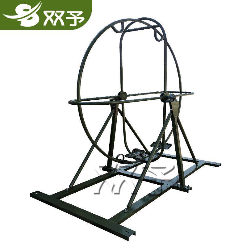 双予体能训练器材综合训练场抗眩晕滚轮单圈滚轮室外器材厂家