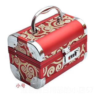 高档首饰盒结婚木质化妆盒首收纳饰盒大饰品盒小珠宝盒带锁首子饰