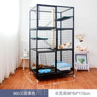 高档猫别墅大型猫特大号猫笼三层空家用猫笼子超大自由间室猫屋城
