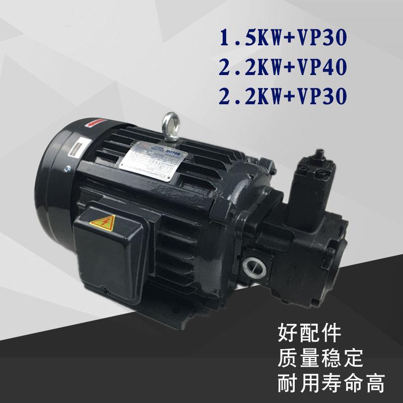 液压油泵电机组合0.75KW 1.5KW 2.2KW 3.75KW 5.5KW配泵VP20 VP30