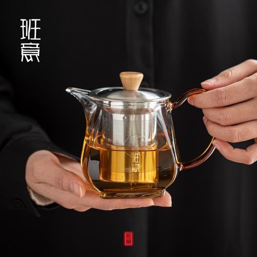 班意 加厚玻璃公道杯304茶漏套装分茶器大容量茶海公杯家用茶具