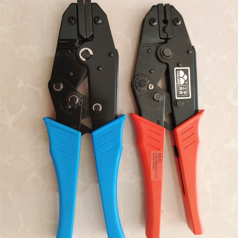 压力钳子电热膜地暖接线接卡子接线端子压力钳牙口平口钳子