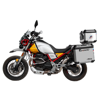 GSADV适用guzzi古兹V85TT三箱铝合金改装边箱尾箱保护件护杠配件