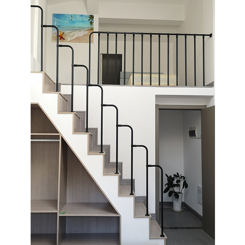 楼梯扶手护栏 7字形栏杆简约现代围栏店铺家用复式室内外护梯立柱