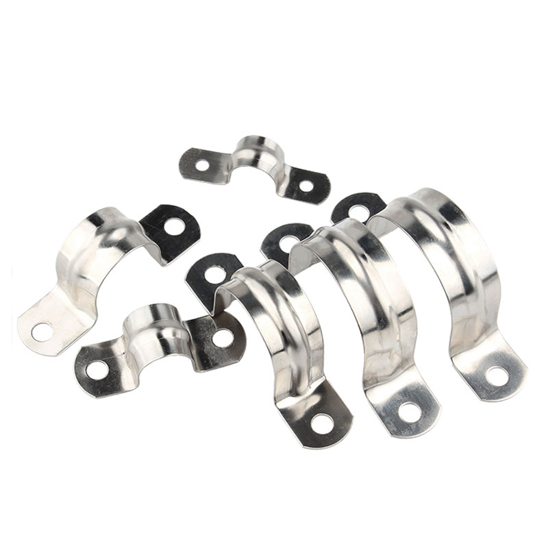 不锈钢骑马卡管卡加厚马鞍卡欧姆卡固定卡扣不锈钢线管水管卡管夹